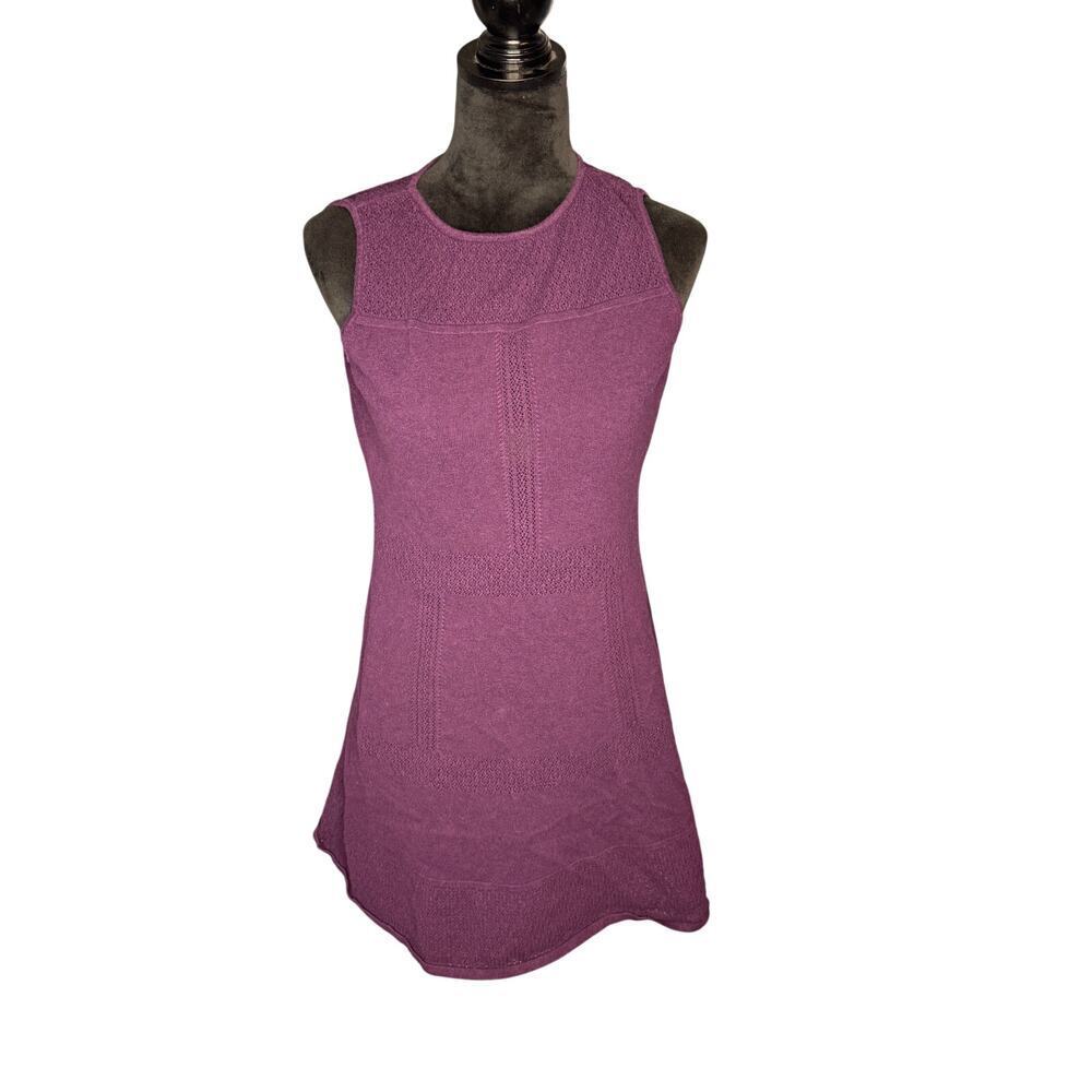 Lauren Ralph Lauren Women's sz Petite Large Purple Sleeveless Sweater Dress